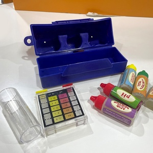 Kit de <span class=keywords><strong>test</strong></span> d'<span class=keywords><strong>eau</strong></span> pour piscine et <span class=keywords><strong>spa</strong></span> Water Faery, options 2 voies et 5 voies pour les niveaux de pH et de chlore, résultats rapides et précis - Product Image 2