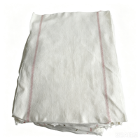 Chiffon de nettoyage de sol en mélange coton-polyester 50x70cm 220gsm pour balai plat |   Tampon lavable et réutilisable pour carrelage et marbre