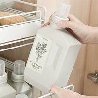 400/600/1000ml rechargeable salle de bain grande capacité détergent à lessive bouteille remplie d'agent de nettoyage ménager détergent bouteille