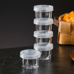 Conteneurs de stockage alimentaire empilables et peu encombrants de la marque Vanjoin 2026, couvercles hermétiques, fraîcheur, sans BPA, plastique, ensemble multi-tailles, sauces - Product Image 2