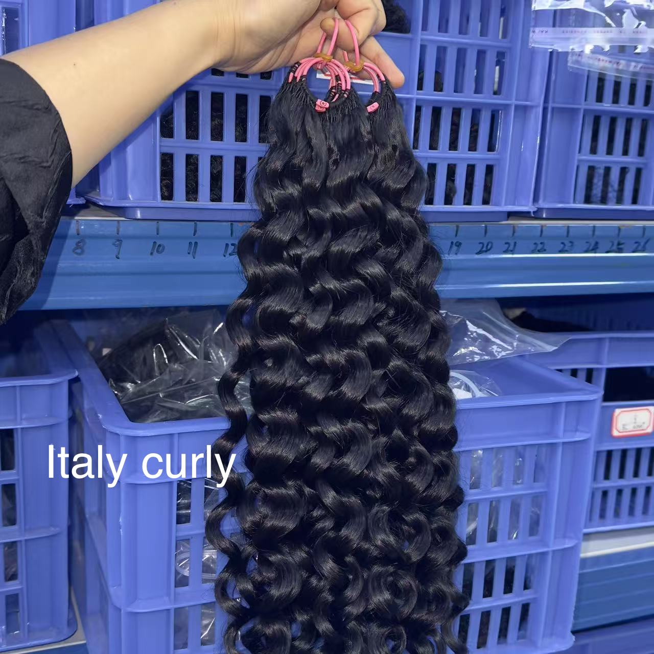 Italy curly crochet hair 1 pack