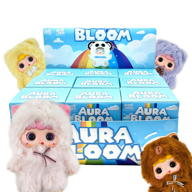 Vinyl Face Blind Box Wholesale Action Figure Rolling Eye PVC Plush Keychain Funny Stuffed Animal Collectible Mystery Plushie Toy
