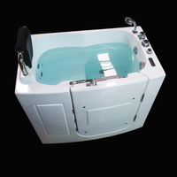 Baignoire Spa à Température Constante Qiansheng Home, Moderne, à Porte Ouverte, pour Personnes Âgées, avec Installation à Tablier, pour Villa, avec Fonction Massage
