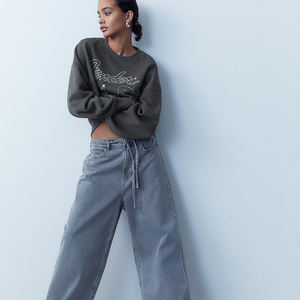 Sweatshirt à capuche en coton surdimensionné et durable pour femmes à prix d'usine - Product Image 3