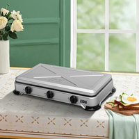 Cuisinière à gaz WINNING STAR ST-9660, nouvelle conception, 3 brûleurs, pour la maison et la cuisine, petite cuisinière commerciale sur pied