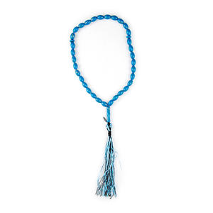 Vente en gros de chapelets musulmans 33 perles ovales peintes, chapelet islamique pour chants, bracelet porte-bonheur, bijoux islamiques, cadeau arabe pour le Ramadan - Product Image 6