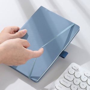 YY96 Manufacturer <b>Custom</b> A5 Hard Leather Bandage Elastic Band Pu Office Notebook Printed Brand Logo <b>Diary</b> Notepad Note Book - Product Image 4