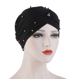 <span class=keywords><strong>Turbante</strong></span> Islámico con Cuentas, Hiyab Musulmán, Otros Sombreros, <span class=keywords><strong>Turbante</strong></span> Indio <span class=keywords><strong>de</strong></span> 3 Pliegues, <span class=keywords><strong>Turbante</strong></span> para Mujer Musulmana - Product Image 2