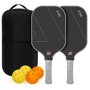 مضرب بيكلبول رياضي من هولي، طقم كامل من ألياف الكربون T700، ملمس مطفي متين، 16 مم للتدريب للبالغين - Product Image 5