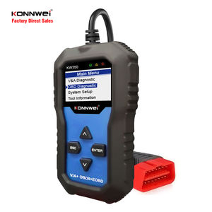 KONNWEI-escáner de sistema completo para coche, motor de transmisión ABS SRS, KW350, para <span class=keywords><strong>Seat</strong></span>, Skoda, audi, vw, en inglés y alemán - Product Image 1