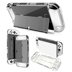 Vente en Gros Usine Coque en Plastique Ultra-fine Transparente Housse de Protection avec Support pour Accessoires Nintendo Switch OLED - Product Image 1