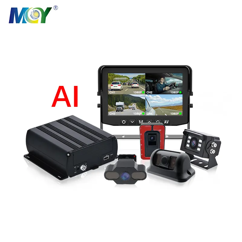 4ch 8ch मोबाइल dvr mdvr उन्नत ड्राइवर सुरक्षा अलार्म सहायता एडास के साथ एंटी टक्कर सिस्टम