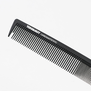 Peine de Pelo Profesional de Fibra de Carbono Negra, 9 Piezas, Peine Alisador de Pelo de Plástico, Doble Tamaño, Peine de Barbero - Product Image 3