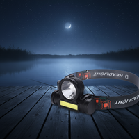 Lampe frontale rechargeable à LED pour le camping en plein air, la pêche, le travail, XPE+COB, étanche