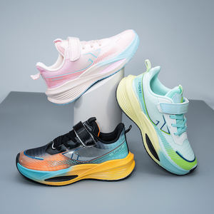 Lote de zapatos para niños, color rosa, negro y verde, zapatillas deportivas de malla de microfibra para niños, actividades diarias con zapatos cruzados para niños - Product Image 2