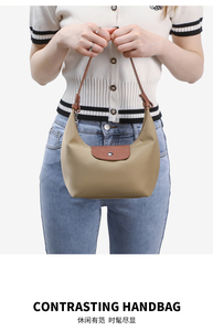 Bolso de Hombro de Cuero para Mujer Miss Dudu, Color Sólido, Cierre de Solapa Magnético, Estilo Clásico, Bolso de Mano para Uso Diario - Product Image 5
