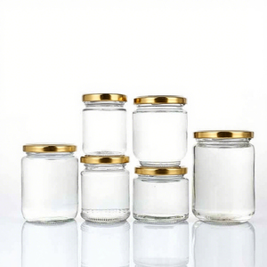 Contenitori in <span class=keywords><strong>Vetro</strong></span> per Alimenti da 100/150/195/240/350/450/500/1000ml, Barattoli Rotondi con Coperchio per Conservazione e Confezionamento Alimentare - Product Image 3