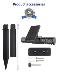เครื่องดักแมลงพลังงานแสงอาทิตย์แบบรักษ์โลก 1200V กำลังไฟสูง กำจัดยุง กันน้ำ IP65 แสง UV 365nm ชาร์จ USB ได้ - Product Image 4
