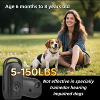 Répulsif Canin Ultrasonique Portable Rechargeable avec Trou de Suspension pour la Marche, la Randonnée et l'Entraînement - Dispositif Anti-Aboiement Portatif avec Porte-clés