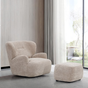 ชุดโซฟาคนเดียว-เก้าอี้สไตล์ฝรั่งเศสหมีขาวตัวใหญ่แบบลำลอง-ห้องนั่งเล่นโซฟาผ้าสำหรับอพาร์ทเมนต์ - Product Image 4