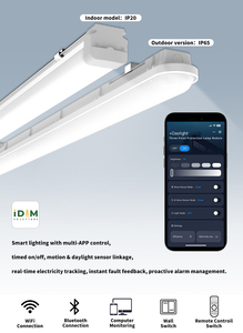 โคมไฟแบบเส้น Overseasdesign SGS-06-20-BLE  ควบคุมผ่านแอป IDIM  ระบบสมาร์ทเต็มรูปแบบ สำหรับสำนักงาน ห้างสรรพสินค้า Zigbee3.0 บริการ ODM แบบกำหนดเองได้ - Product Image 4