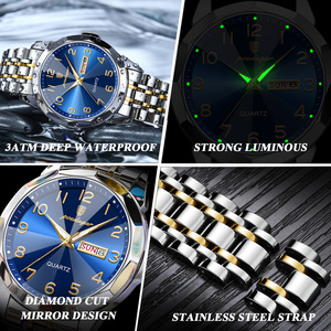 VVS Charm Decorativo Reloj Cuarzo Cristal Mineral 42mm Banda Acero Inoxidable 20mm Aguja Fecha OEM ODM Low MOQ - Product Image 5
