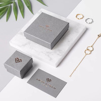 BK03B Boîte à Bijoux Collier Personnalisée, Emballage Luxe en Papier pour Bagues, Coffret Cadeau Bijoux avec Logo Imprimé
