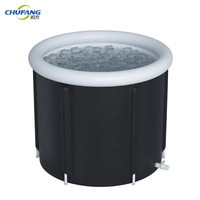 Chufang Baignoire à glace portable pliante en PVC de haute qualité Baignoire à glace autoportante en plastique pour salle de bain