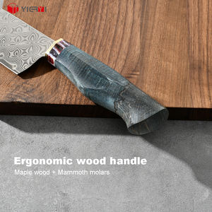 Cuchillo de chef japonés de alta gama personalizado VG10, cuchillo de cocina de hoja de acero al carbono de acero de Damasco para rebanar carnes de frutas, viene en caja de regalo - Product Image 4