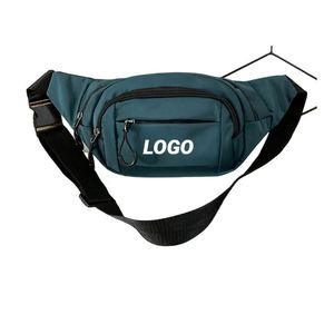 Pochette de téléphone avec logo personnalisé, sac de poitrine sportif multifonctionnel en nylon - Product Image 1