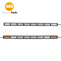 Barre lumineuse LED hybride ambre blanc 4x4 à une rangée 43 pouces 240W pour Wrangler JK Cherokee-Nouveau modèle