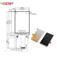 RGB interfaccia IPS tft da 4.3 "480*800 verticale 4.3 modulo display capacitivo/resistivo lcd touch screen del pannello con ILI9806E Driver