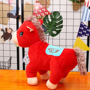 OEM cavallo <span class=keywords><strong>rosso</strong></span> della mascotte del fumetto farcito peluche piccolo giocattolo - Product Image 5