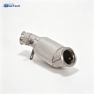 Kit de tuyau d'échappement en acier inoxydable 304 pour BMW F87 M2 F10 535i F22 M235i N55 3.0T, échappement haute performance avec bouclier thermique - Product Image 3