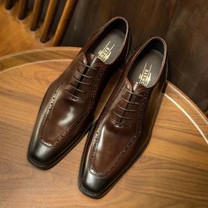 Autumn Winter <b>Men's</b> Business Dress <b>Shoes</b> Round-TOe Casual Soft Leather Oxfords with Soft-soled British Style <b>for</b> <b>Work</b> & Weddings - Product Image 1