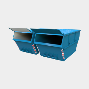 Conteneurs de collecte de déchets industriels de style mobilier, capacité 7m³, pour le traitement des débris et des ordures - Product Image 1