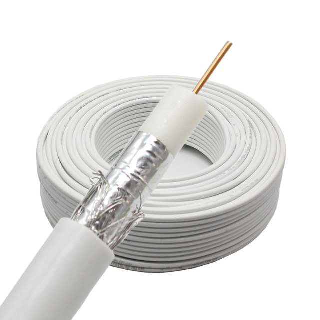 Cable Coaxial for CCTV Camera Security System 1000ft With 2 Power Rg6 Dc Cable Coaxial