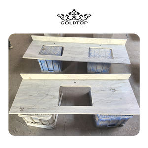 Planche de comptoir en quartz artificiel moderne Matterhorn 6037 de Goldtop Wholesale pour usage hôtelier, taille et épaisseur personnalisables - Product Image 2