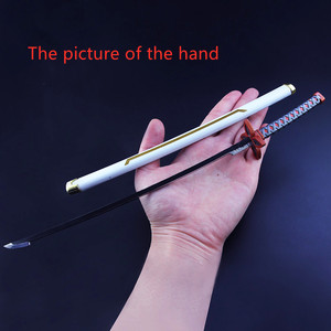 <span class=keywords><strong>Kimetsu</strong></span> <span class=keywords><strong>No</strong></span> <span class=keywords><strong>Yaiba</strong></span> sword portachiavi in metallo Demon Slayer Toy Anime surround Sword modello in lega - Product Image 4