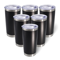 Gobelet isotherme en acier inoxydable de 20 oz, tasse à café de voyage personnalisée, idéale pour la voiture, le camping, les cadeaux, les fêtes et les boissons