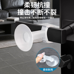 Silicone <b>Door</b> Stopper Transparent Wall Mount Rubber Anti Collision Home <b>Door</b> <b>Protector</b> Minimalist Design - Product Image 1