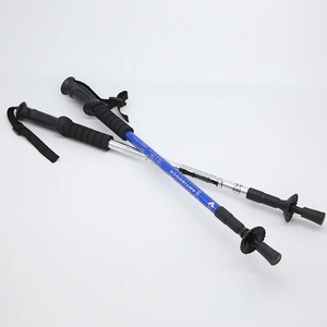 Bâtons <span class=keywords><strong>de</strong></span> trekking 3 sections haute qualité polyvalent en alliage d'<span class=keywords><strong>aluminium</strong></span> <span class=keywords><strong>carbone</strong></span> Trekking poignée droite bâtons télescopique <span class=keywords><strong>randonnée</strong></span> - Product Image 3