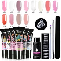 Kit d'outils de manucure professionnel complet pour débutants en salon de manucure avec base non toxique, fonction d'élimination des peaux mortes et séchage rapide