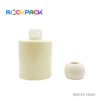Bouteille d'aromathérapie en verre pour diffuseur d'anches de décoration d'intérieur de 150ml