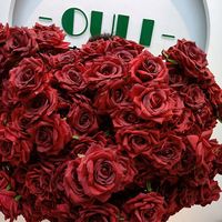 Bouquets de roses artificielles en soie blanche de haute qualité LO-202, fleurs décoratives pour toile de fond de mariage et la Saint-Valentin
