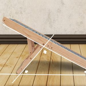 Rampe pour <span class=keywords><strong>chien</strong></span> pour <span class=keywords><strong>voiture</strong></span>, pliable, portable, rampe pour animaux de compagnie, rangement <span class=keywords><strong>à</strong></span> <span class=keywords><strong>bord</strong></span>, marches pour chiot, réglable, en bois massif, pour les voyages - Product Image 5