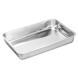 Bandeja rectangular de acero inoxidable de 60x40x4,8 cm para hornear, asar, cocinar al vapor, multiusos, apta para lavavajillas de cocina comercial - Product Image 2