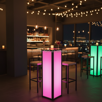 Affichage publicitaire AWE, logo personnalisé, boîte lumineuse LED pliable multi-alimentation pour salon professionnel (TA101B)