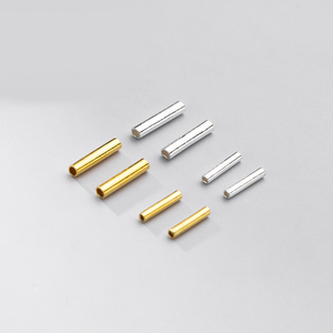Wholesale S925 Sterling Silver Loose Beads <strong>Bracelet</strong> Spacer Plain Tube Beads For DIY Jewelry Making Findings Accessories