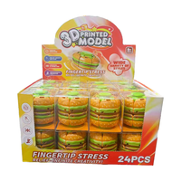 Pelota Antiestrés 3D de Hamburguesa para Halloween y Navidad, Personalizable al por Mayor, Grabado de Lujo, Regalo Corporativo para Aliviar el Estrés en Días Festivos